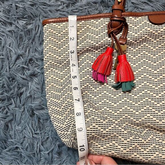 Women Fossil Rachel Bag Tote w Bag Charm - Picture 7 of 8